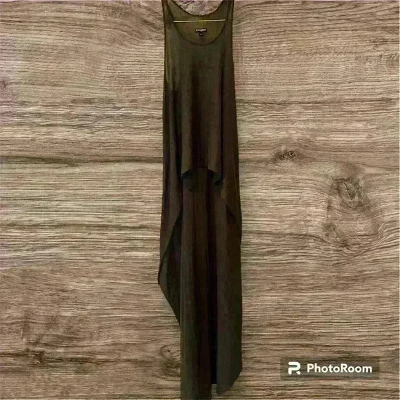 Army Green Hi Low Tank Top Size X Small- Like New - Picture 1 of 4